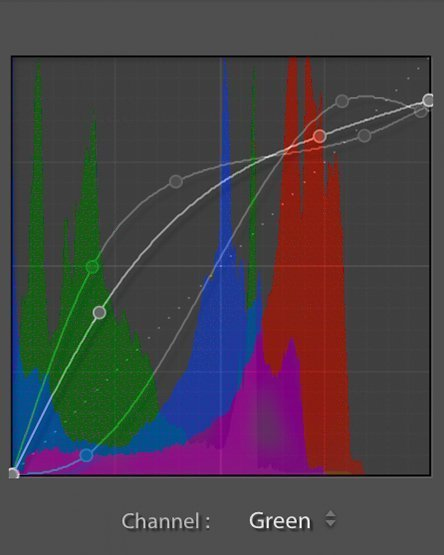RGB tone curve presets course